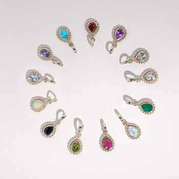 January Birthstone Garnet Sterling Silver Necklace, 7 of 12
