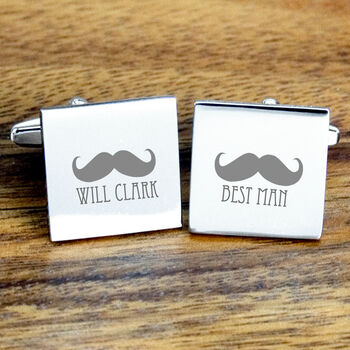 Personalised Iconic Silver Plated Cufflinks, 2 of 2