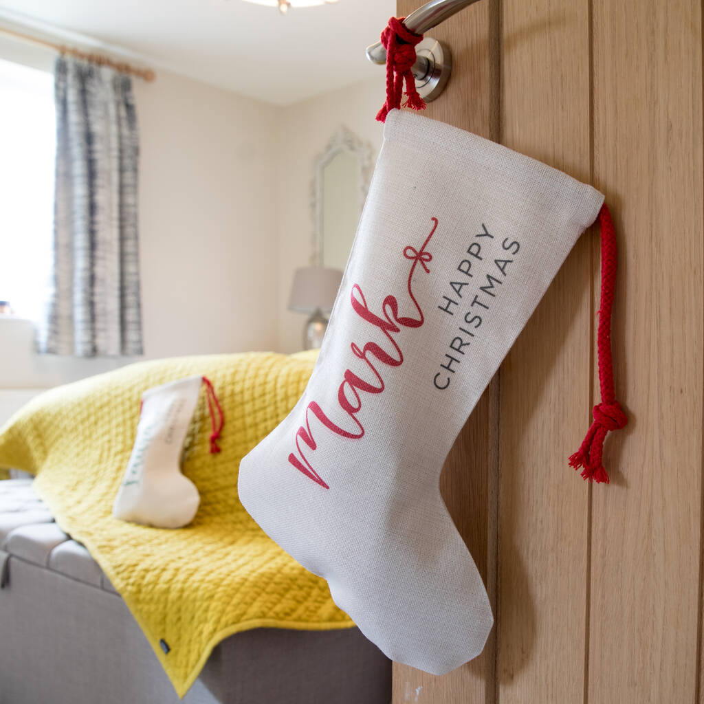 Personalised Christmas Stocking By Slice of Pie Designs