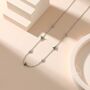 Sterling Silver Cz Trio Necklace, thumbnail 1 of 11
