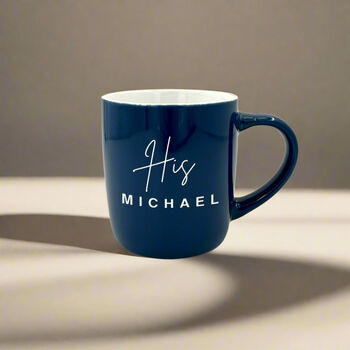 His And Hers Personalised Stoneware Mug, 3 of 7