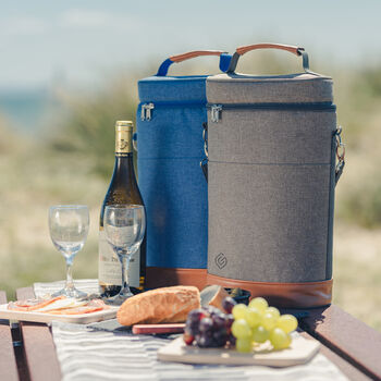 Contemporary Stone Grey Wine Cooler With Accessories, 4 of 4