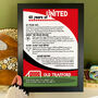 60 Years Of Being A Football Fan 60th Birthday Print Gift 50 Clubs Available, thumbnail 6 of 8