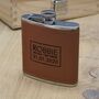 Personalised Leather Hip Flask, thumbnail 6 of 10