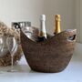Rattan Oval Wine Champagne Bucket, thumbnail 4 of 4