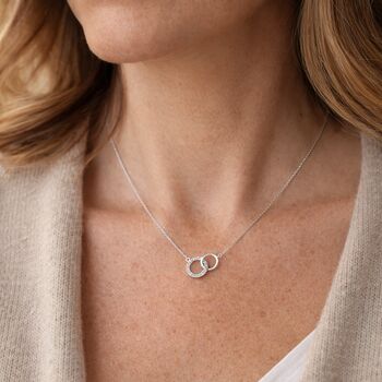 Mother And Daughter Infinity Necklace, 3 of 4