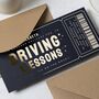 Gold Foil Driving Lessons Birthday Voucher, thumbnail 3 of 9
