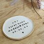 Personalised New Home Clay Key Dish Gold, Decorative Key Tray, thumbnail 2 of 2