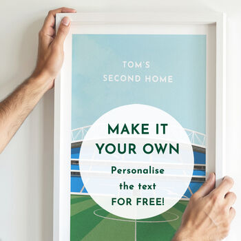 Aston Villa Football Stadium Art Print Personalised Gift, 3 of 6