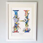 Personalised A To I Bright Wildlife Letter Print, thumbnail 9 of 12