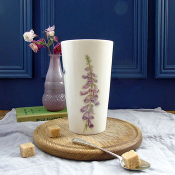 Summer Flower Bone China Tall Latte Mug, 5 of 6
