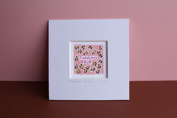 Fabulous Mum Mini Art Print, 3 of 11