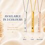 Personalised 3D Bar Shaped Engraved Name Necklace, thumbnail 3 of 11