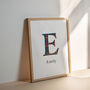 Personalised Name Print With Colourful Tartan, thumbnail 2 of 4