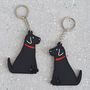 Black Labrador Key Ring Personalisation Available, thumbnail 4 of 6