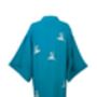 Origami And Hokusai Wave Embroidered Deep Teal Long Kimono, thumbnail 12 of 12