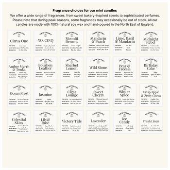 Candle Minis – Pick Any Three Mini Scented Candles | Gift Set, 3 of 9