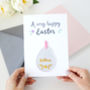 Happy Easter Foiled Decoration Card, thumbnail 2 of 5