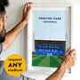 Contemporary Football Stadium Print Gift, Framed Or Unframed, thumbnail 2 of 12