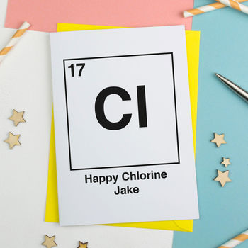 Personalised Atomic Element Birthday Card, 3 of 4
