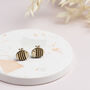 Wooden Bumble Bee Earrings, thumbnail 2 of 11