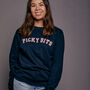 Personalised Varsity Slogan Christmas Sweatshirt, thumbnail 5 of 9