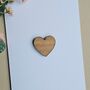 Mini Wooden Heart Token And Card, thumbnail 2 of 2