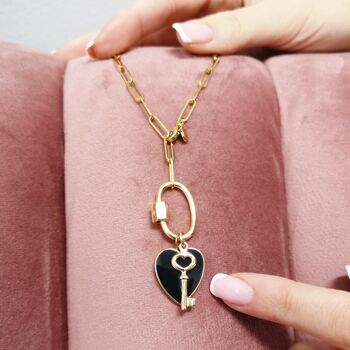 Key To My Heart Charm Collector Necklace, 2 of 11