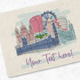 Personalised London Skyline Placemat, thumbnail 3 of 5