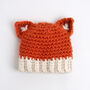 Baby Toddler Child Fox Hat Easy Crochet Kit, thumbnail 2 of 10