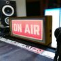 Wooden Light Box On Air Studio Sign, thumbnail 1 of 4