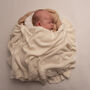 Personalised Timeless Ruffle Baby Blanket, thumbnail 1 of 12