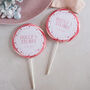 Polka Dot Wedding Favour Giant Lollipops, thumbnail 1 of 3