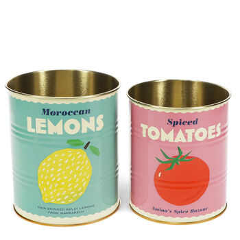 Set Of Two Retro Storage Tins, 7 of 10