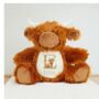 Personalised Highland Cow Tartan Initial Plush Toy, thumbnail 1 of 2