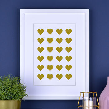 Personalised Love Hearts Print, 5 of 7