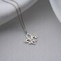 Sterling Silver Fleur De Lis Necklace, thumbnail 2 of 10