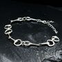 Petite Size Sterling Silver Snaffle Bit Bracelet, thumbnail 2 of 12