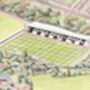 Darlington Fc Feethams Stadium Fine Art Print, thumbnail 2 of 3