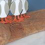 Five Seagulls On Driftwood Block, thumbnail 2 of 4