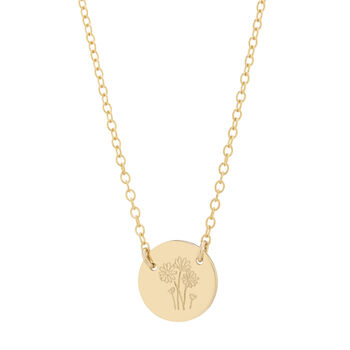 Gold Plated Or Sterling Silver Wildflower Necklace, 2 of 5