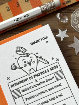 'Tooth Fairy' Letterpress Mini Calling Cards, 3 of 4