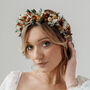 Ember Autumnal Bridal Dried Flower Crown Alice Headband, thumbnail 1 of 4