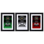 Personalised Framed Car Number Plate Set Of Three, thumbnail 1 of 7