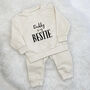 Daddy Is My Bestie Baby Jogger And Sweatshirt Set, thumbnail 2 of 8