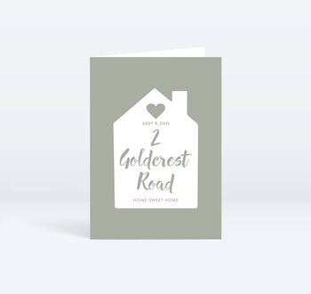 Home Address Personalised Greeting Card, 5 of 12