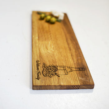 Cheese Lover Personalised Oak Wood Board, 6 of 7