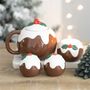 Christmas Pudding Tealight Candle Holder, thumbnail 4 of 6