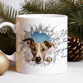 Personalised Christmas Whippet Break Through, 8 of 10