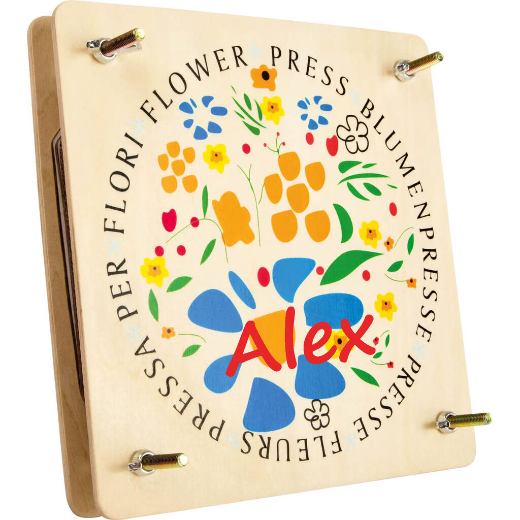 Personalised Wooden Flower Press
